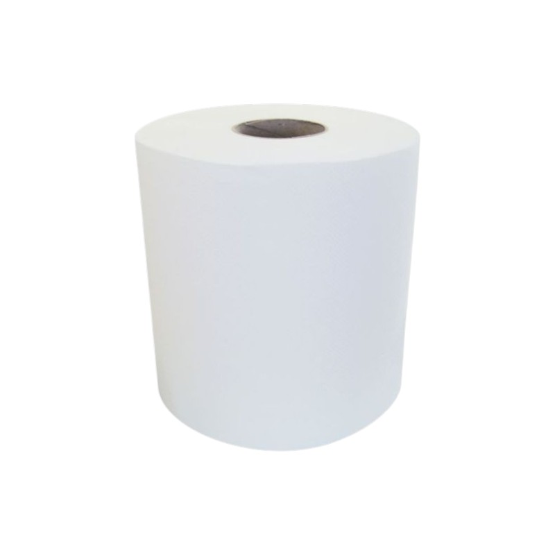 Maxi poetsrol - 1-laags - Gerecycled wit - 900 m - 2 rollen